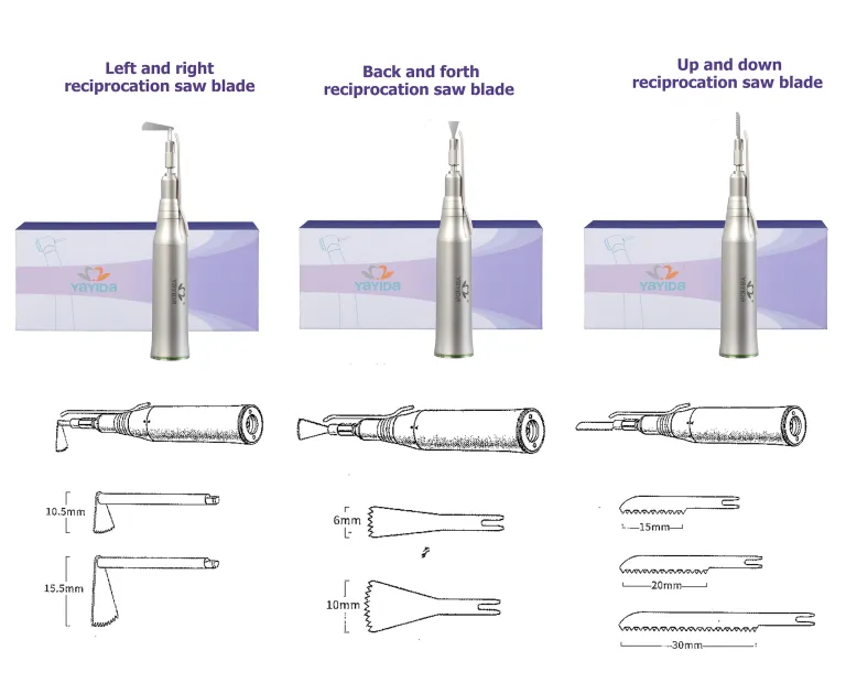 YAYIDA Dental saw handpiece Oral surgery dental handpiece saw blade cutting bone