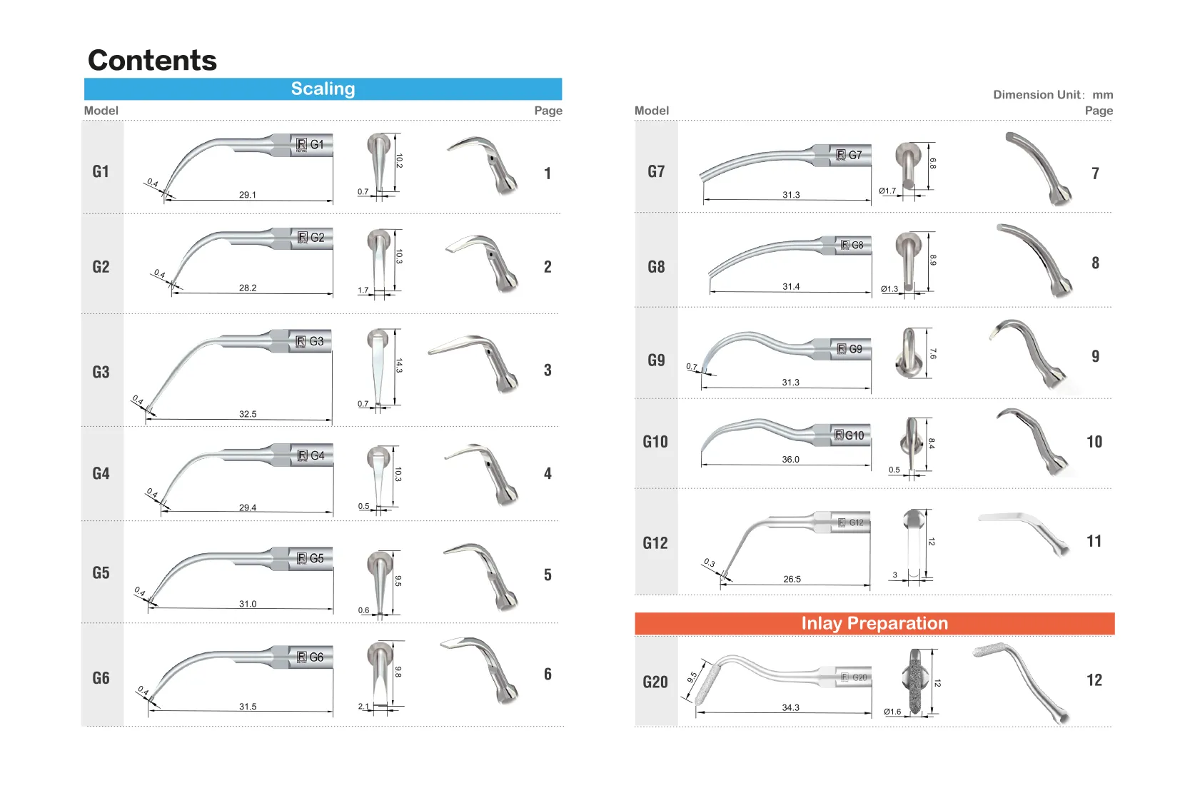 YAYIDA Puntas de escalador ultrasónico dental Escalado Periodoncia Endodoncia para pájaro carpintero Ems Satelec DTE